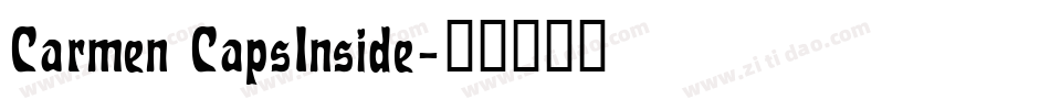 Carmen CapsInside字体转换